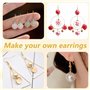 200 Pièces attache boucles d'oreilles,fermoir boucles d'oreilles kit boucle d'oreille a fabriquer Faire Soi-Même D'artisanat Lar