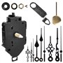 Mouvement pendulaire à quartz silencieux avec 3 ensembles d'aiguilles et pendule - Mouvement de rechange pour horloge murale - P