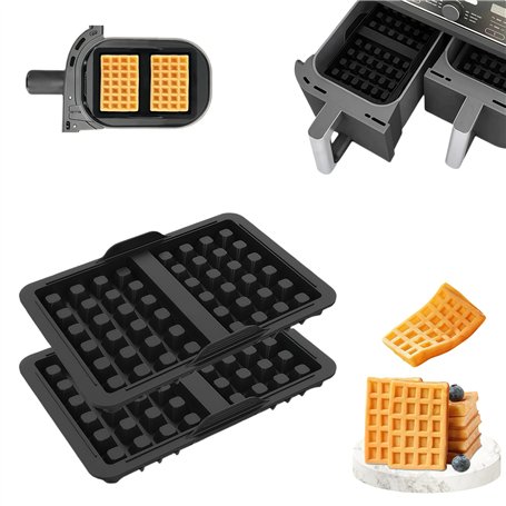 Lot de 2 moules à gaufres en silicone pour Ninja AF300EU
