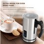 OZAVO Mousseur à Lait Electrique 500W 300 ML Chauffe Vite Mousse Froide ou Mousse Chaude avec Revêtement non-adhésif en Acier In
