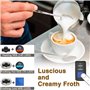 OZAVO Mousseur à Lait Electrique 500W 300 ML Chauffe Vite Mousse Froide ou Mousse Chaude avec Revêtement non-adhésif en Acier In