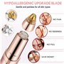Epilateur Sourcil,Rasoir Électrique Femme,Épilateur Visage Femme Indolore Flawless avec LED et Brosse Rasoir Électrique Recharge