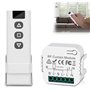 Nizirioo Kit de commande de volet roulant sans fil : Commande du moteur de volet roulant par télécommande RF + module récepteur