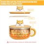 HOMURY Bol instantané en forme de chiot : 1200 ml Ramen avec couvercle et cuillère, portable en acier inoxydable, à l'épreuve de
