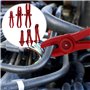Nizirioo Lot de 6 pinces de serrage pour tuyaux de carburant, de frein et de carburant