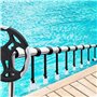 Aicharynic Lot de 8 bandes de fixation pour film solaire de piscine - Bandes de fixation et pinces - Enrouleur de piscine mobile