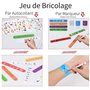 GOLDGE 18PCS DIY Bracelets à Claquer avec 12PCS Autocollant Transparent, Enfant Toy, Cadeau de Fête pour Enfants Filles Garçons