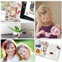 GOLDGE 18PCS DIY Bracelets à Claquer avec 12PCS Autocollant Transparent, Enfant Toy, Cadeau de Fête pour Enfants Filles Garçons