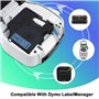 Gigmeta Lot de 6 Compatible avec Dymo D1 Ruban 12mm x 7m Compatible avec Dymo Labelmanager PNP/160/210D/280/350/420P/450D/500TS