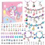WEVOL Cadeau Fille 5-13 Ans Enfant Jouet Bijoux DIY Charms Bracelet Kit Fabrication Idée Cadeau 5 6 7 8 9 10 11 12 13 Ans Cadeau