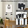 Support Mural pour PS5/PS5 Slim/PS5 Pro - Support Console PS5/PS5 Slim/PS5 Pro avec Support Manette et Casque - Accessoire PS5 e