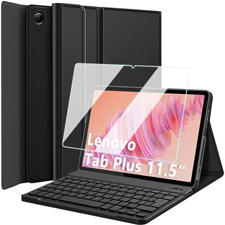 Nanhent Clavier Coque pour Lenovo Tab Plus 11.5 Pouces 2024 (TB351FU)