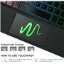 Nanhent Rétroéclairé Clavier Coque pour Lenovo Idea Tab Pro 12.7 Pouces 2025 TB-373FU TB-375FC, Smart Touchpad, AZERTY Français