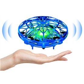 Kizplays Mini Drone UFO, Drone Volant Télécommandé, Lumières LED, Induction Infrarouge, Jouet Volant Télécommandé et Rechargeabl Kizplays Mini Drone UFO
