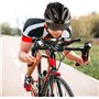 Casque de vélo avec visière - Casque de vélo léger avec lunettes magnétiques - Unisexe - Taille réglable - Casque de VTT pour ho