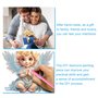 DCIDBEI DIY Broderie Diamant Objets de Décoration Diamond Painting Statues Décoratives, Puzzle Diamant Petit Ange Blond, BRICOLA