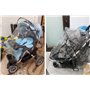 Roysmart Housse de pluie universelle pour poussette - Facile à installer sur n'importe quelle poussette - Bonne circulation de l