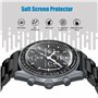 Stanchev Protecteur en cristal pour Moonswatch,protecteur d'écran en TPU souple et anti-rayures compatible avec Swatch Omega Moo