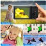 Appareil Photo Numérique 56MP 4K HD Compact Caméra Enfant avec Carte 32Go Zoom Digital 20X Écran 2,7 Pouces Appareil Photo Adole