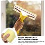 Riisoyu 5 Pièces Bonnette Microfibre Lingette pour Lave Vitre Karcher WV2 WV5 Aspirateur de Fenêtre Accessoires pour Kärcher, Mo