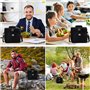 yotutun Sac Isotherme Repas 16L, Glacière Souple Pliable Sac Pique Nique à Réfrigéré Pratique Imperméable Lunch Box pour Femme H