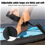 mizikuu Leash de Surf Paddle Board Coil, Laisse de Planche de Surf Cordes de Sécurité Laisse en TPU Surfboard Leash pour Stand u