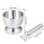 Mortier en acier inoxydable avec pilon de qualité alimentaire Pestle and Mortar - Diamètre : 10 cm