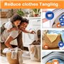 HNYGS-EU Attrape Anti Poil Machine à Laver, 8 Pièces Réutilisable Cheveux Animaux Nettoyage Outil pour Machine à Laver, pour Net