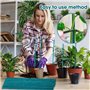 38CM Stake de Plante en Bois Vert Tuteurs de Plantes avec 30 Yard Ruban de Papi