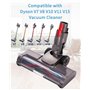 SOBEAU Brosse Compatible avec Dyson V7 V8 V10 V11 V15, Tête de Brosse Rechangeable Acessoire à Entraînement Direct avec 4 Lumièr