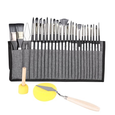 Zawaer Pinceaux Peinture 28 Pièces - Kit Acrylique