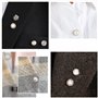 50 Pcs Boutons de Broche de Chemise Sécurité, VEGCOO Broche de Sécurité, Femmes Chemise Broche Boutons Blouse Pins Invisibles Bo