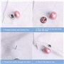50 Pcs Boutons de Broche de Chemise Sécurité, VEGCOO Broche de Sécurité, Femmes Chemise Broche Boutons Blouse Pins Invisibles Bo