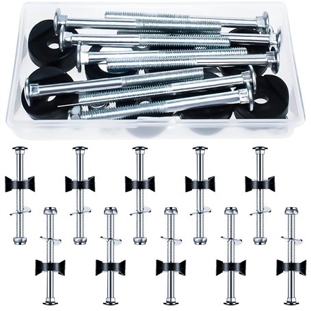 GIAK Lot de 10 Accessoires pour Trampoline pour Piquets de Trampolines Entretoises de Trampoline vis pour Fixation du Trampoline