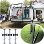 GIAK Lot de 10 Accessoires pour Trampoline pour Piquets de Trampolines Entretoises de Trampoline vis pour Fixation du Trampoline