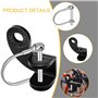 Attache Remorque Velo pour Enfant Attache-remorque Universelle pour Vélo 2 Pcs Support Attache Attelage Remorque Accessoire Velo