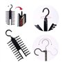 Porte-Cravate Réglables Cravate Rack Crochet Cintre Organisateur avec Pinces antidérapantes, 360 Degrés Rotation pour Cravates o