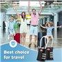 Oderra Cadenas Valise 2 Pack, TSA Luggage Locks, 3 Digit Security Padlock, Combination Padlock, Conforme À la TSA pour Les Bagag