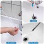 Fousenuk Lot de 3 Deboucheur Canalisation, Furet Deboucheur Evier Professionnel, Plomberie WC, Kit Debouchage Cheveux Douche Pin