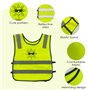 Baxcdyswe Gilet Jaune Enfant 2 PCS, Gilet de Sécurité, Gilet Reflechissant Velo, Gilet Respirant Réfléchissant Jaune Haute Visib