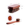 Brosse Chaussure,2 PCS Brosses à Chaussures en Poils Naturel en CRIN de Cheval + Petite Brosse à Cirage en CRIN de Cheval Haute