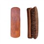 Brosse Chaussure,2 PCS Brosses à Chaussures en Poils Naturel en CRIN de Cheval + Petite Brosse à Cirage en CRIN de Cheval Haute
