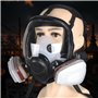 Sosvulix Masque respiratoire réutilisable complet pour le visage, masque à gaz, masque de protection contre la poussière industr
