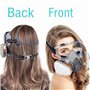 goambuy 18 ni 1 masque respiratoire réutilisable - Masque anti-poussière - Masque de peinture avec filtre - Masque de protection