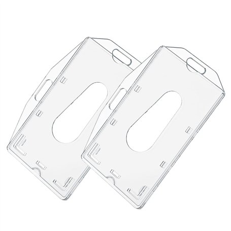 LacyMC Lot de 2 Porte-badge Vertical