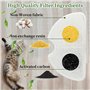 Lot de 6 filtres pour fontaine à chat + 6 filtres en mousse pour la fontaine à boisson pour chat, filtrant les poils (éponge), t