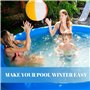 LUMOOM 2 Pièces Bouchon d'Hiver pour Piscine, Set de Fermeture Hivernale pour Piscines Intex et Bestway, Accessoires Bouchon de 