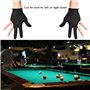 JKJF Lot de 4 gants de billard à 3 doigts pour queue de billard, gants de queue de billard, gants de tir pour homme et femme, ma