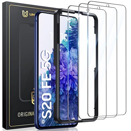 UniqueMe 3 Pièces Verre Trempé pour Samsung Galaxy S20 FE Protection Ecran