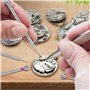 16 Pièces Tournevis Precision Réparation Outils Kit Horloger avec Pincettes Chiffon Et Sac De Rangement, Jeu Petit Tourne Vis Ho